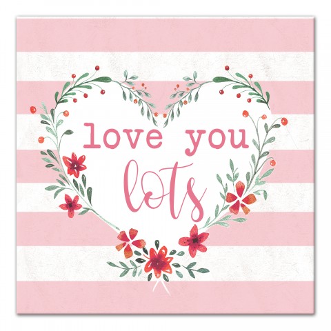 Love You Lots 16x16 Canvas Wall Art