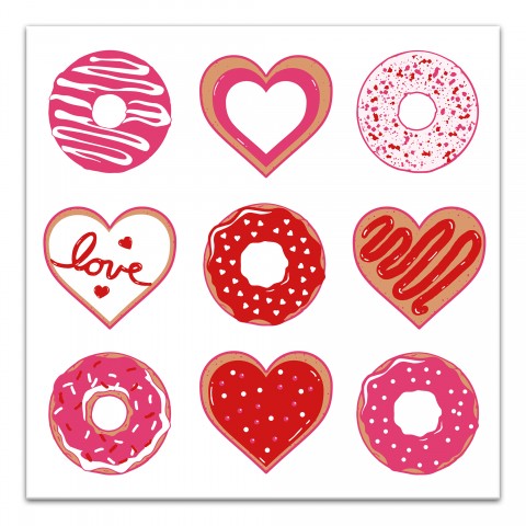 Valentines Sweets  16x16 Canvas Wall Art
