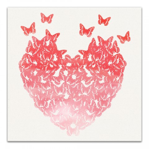 Watercolor Butterfly   16x16 Canvas Wall Art