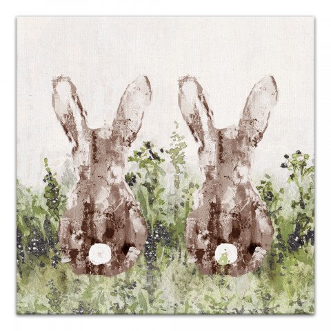 Bunny in Rough Field    16x20 Canvas Wall Art