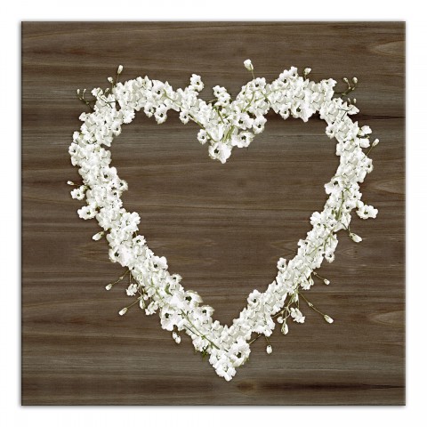 Eucalyptus Heart 20x20 Canvas Wall Art