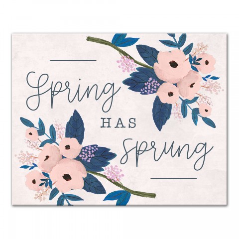 Spring Sprung  Stems  20x16 Canvas Wall Art