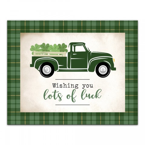 Lucky Truck 20x16 Canvas Wall Art