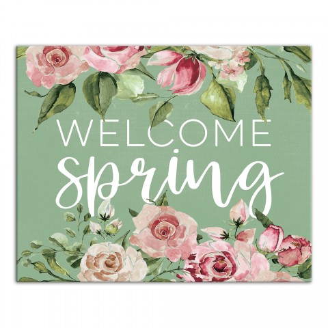 Welcome Summer  20x16 Canvas Wall Art