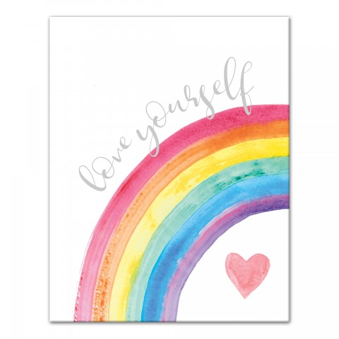 Love Yourself 11x14 Canvas Wall Art