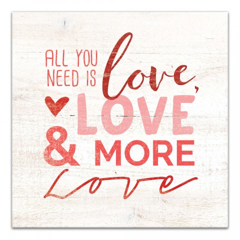 Love Type 16x16 Spun Poly Pillow