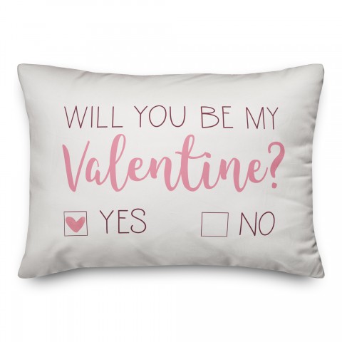 Be My Valentine Choice 14x20 Spun Poly Pillow