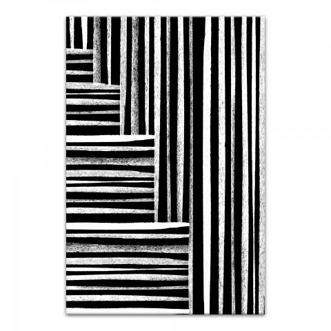Distressed Lines Pattern 20x30 Canvas Wall Art