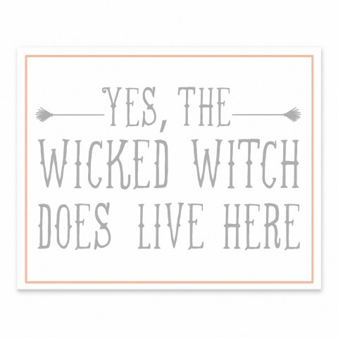 Wicked Witch  10x8 Tabletop Canvas