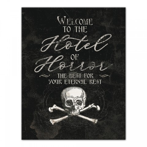 Hotel Of Horror 11x14 Canvas Wall Art