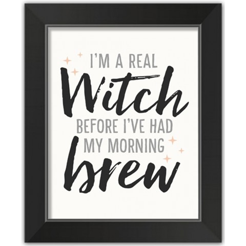 Witch Morning 11x14 Black Framed Print Under Glass