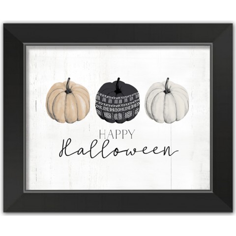Pumpkins 14X11 Black Framed Print Under Glass