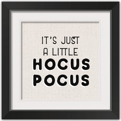 Hocus Pocus 16x16 Black Framed Print Under Glass