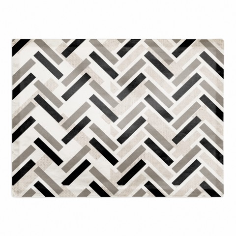 Linen Herringbone 18x14 Poly Twill Placemat