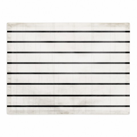 Stripes On White Wood 18x14 Poly Twill Placemat