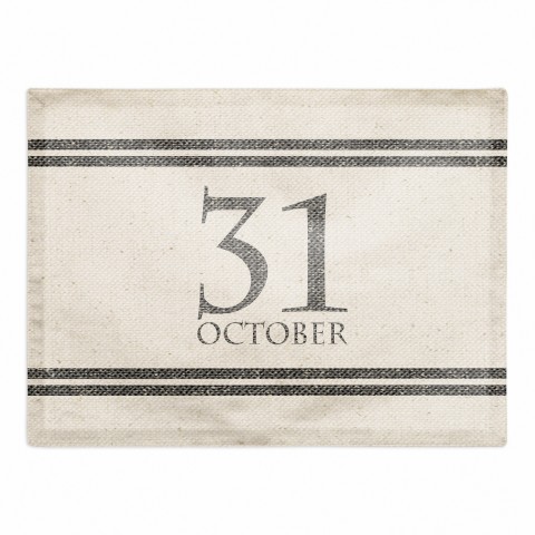 Oct Linen Stripes 18x14 Poly Twill Placemat