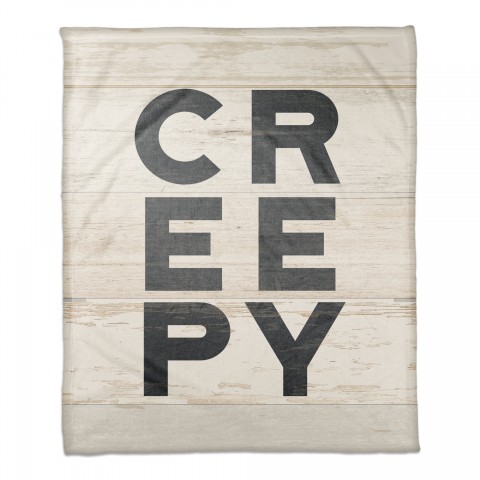Creepy Wood 50x60 Coral Fleece Blanket