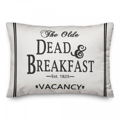 Dead Breakfast Stripes 14x20 Spun Poly Pillow
