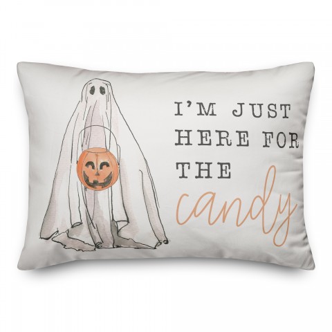 Candy Ghost 14x20 Spun Poly Pillow