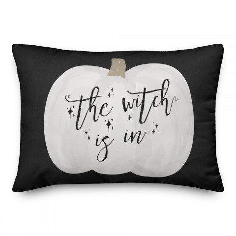 Witch Pumpkin 14x20 Spun Poly Pillow