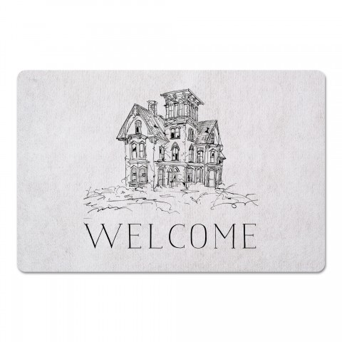 Haunted House 27x18 Floor Mat