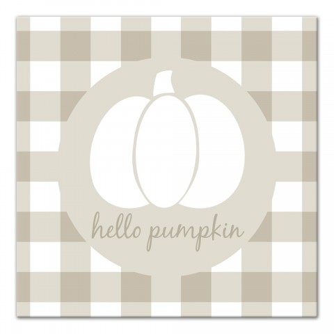 Hello Pumpkin 12x12 Canvas Wall Art