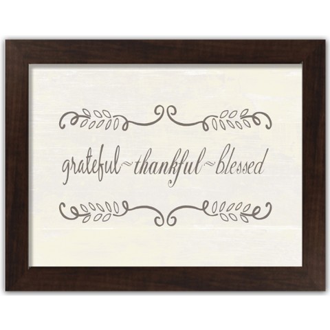 Blessed  16X12 Black Framed Print Under Glass