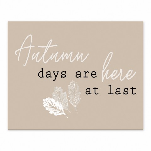 Autumn Days At Last  10x8 Tabletop Canvas
