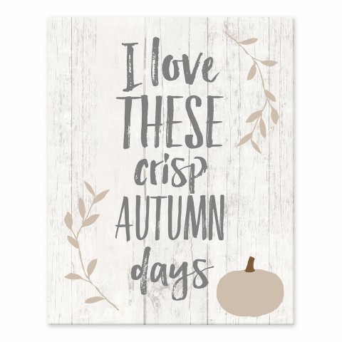 Love Crisp Autumn  8x10 Tabletop Canvas