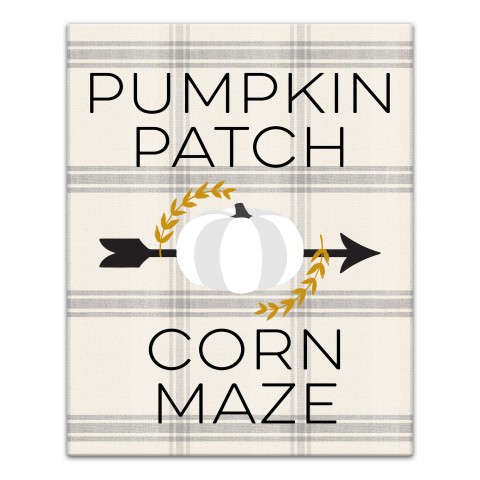 Corn Maze 16x20 Canvas Wall Art