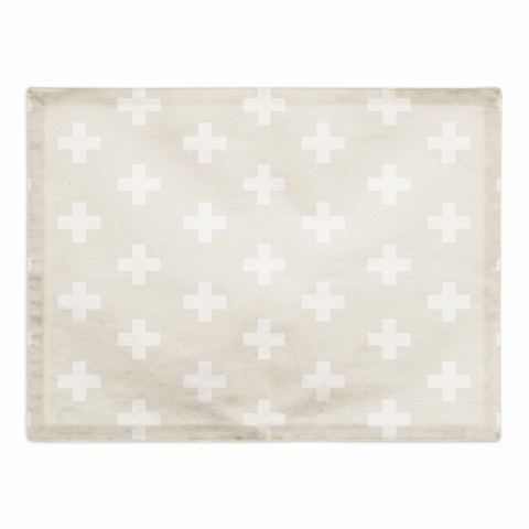 Swiss Cross Pattern  18x14 Poly Twill Placemat