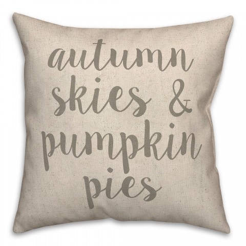 Autumn Skies Pumpkin Pies Pillow
