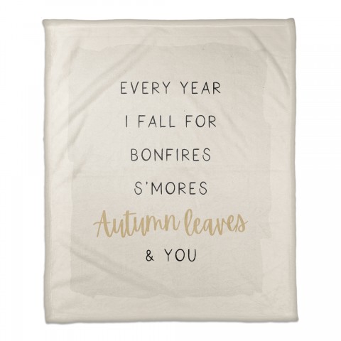 Fall For You 50x60 Coral Fleece Blanket