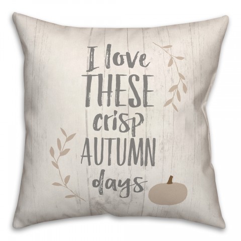 Love Crisp Autumn Pillow