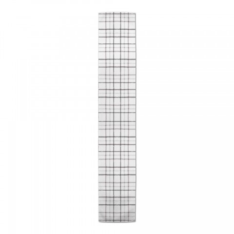 Rough Gray Plaid Runner