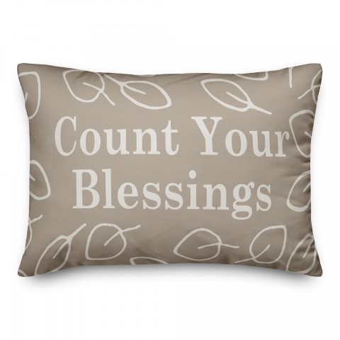 Count Your Blessings 14x20 Spun Poly Pillow