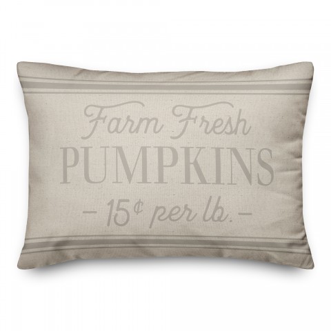Farm Fresh Pumpkins 14x20 Spun Poly Pillow