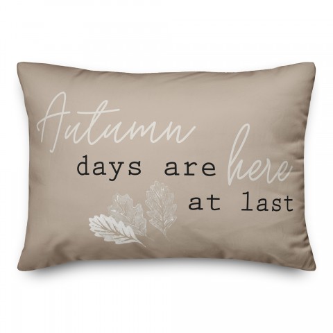 Autumn Days At Last 14x20 Spun Poly Pillow