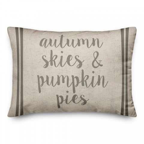 Autumn Skies Pumpkin Pies 14x20 Spun Poly Pillow