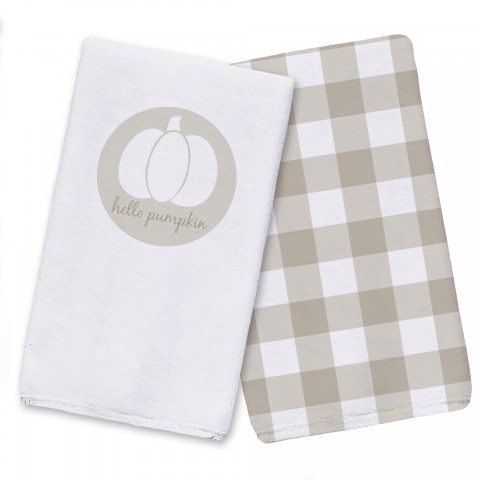 Hello Pumpkin Beige  Textiles