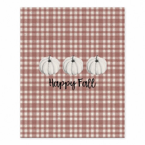 Plaid Gourds 8x10 Tabletop Canvas