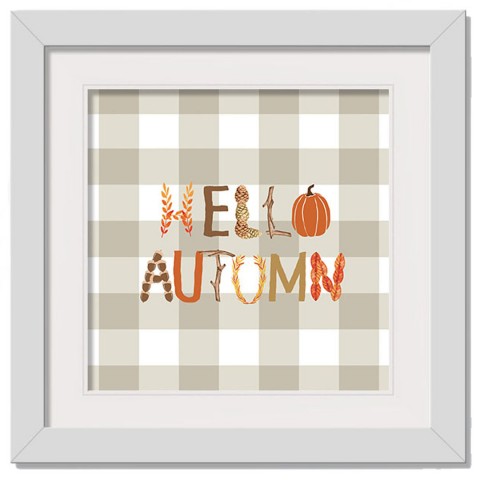 Together Orange Window Pane 16x20 Black Framed Print Under Glass