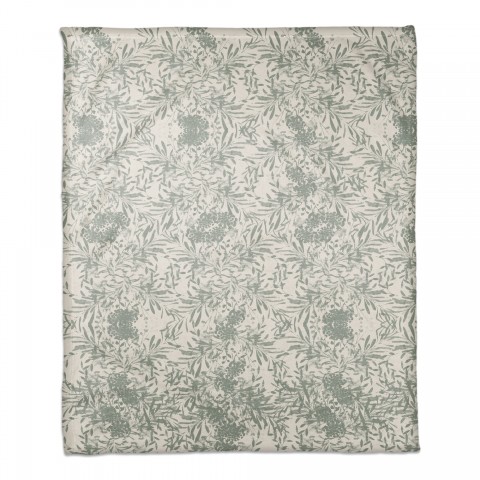 Sage Stripes 50x60 Coral Fleece Blanket