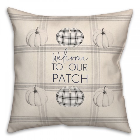 Tan Thankful 20x20 Spun Poly Pillow