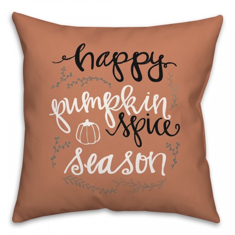 Happy Fall 20x20 Spun Poly Pillow