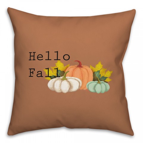 Hello Fall 20x20 Spun Poly Pillow