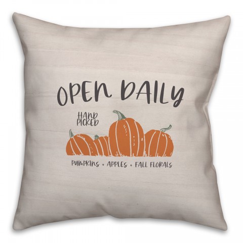 Hello Fall Pumpkin 20x20 Spun Poly Pillow