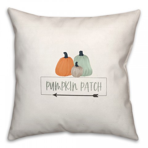 Open Daily Pumpkins 20x20 Spun Poly Pillow