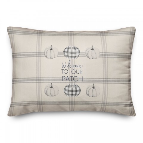 Welcome Patch 14x20 Spun Poly Pillow
