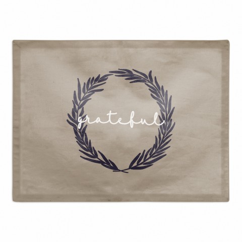 Blob Wheat Tan 18x14 Poly Twill Placemat
